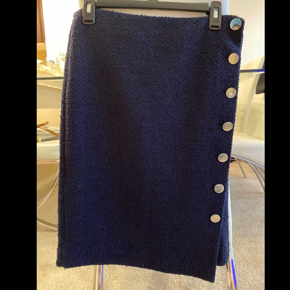 BRAND NEW Calvin Klein Navy Blue Pencil Skirt